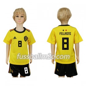 Fußballtrikots Belgien Fellaini 8 Kinder Auswärts Trikotsatz WM 2018